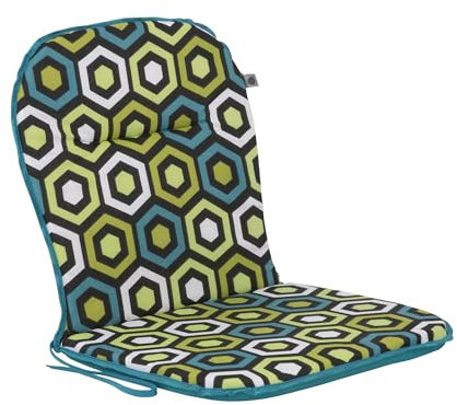 Dajar Patio Stuhlauflage Niedriglehner 79 x 41 cm Ben Monoblock Auflage Wendekissen mit Schnüren Indoor & Outdoor