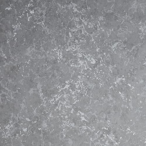 Trafagala Dark Grey Mix Plain Wallpaper Marble Effect Wall Paper Roll No Match Wallpaper for Adults Kids Bedroom Living Room Hallway and Stairs
