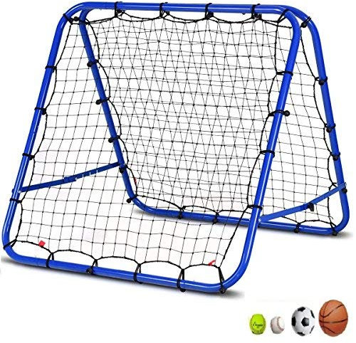 TUODENG Fußball-Trainingsnetz, Pro Rebounder-Netz, Fußball-Kickback-Ziel, Ziel, Spielen, Unterrichten von Kindern, verstellbares Rebound-Netz