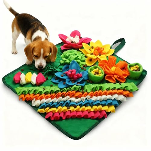 Banlangen Snuffle Mat for Dogs - Christmas Dog toys Interactive Puzzle Toy for Mental Stimulation, Anxiety Relief & Slow Feeding, Fun Enrichment for Small/Medium Puppy & Cats