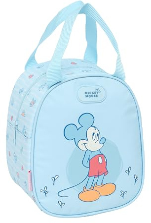Safta MICKEY MOUSE BABY - Bolso Portameriendas, Portatodo, Calidad y Máxima Resistencia, Porta Comida, Recreo, 19x14x22 cm