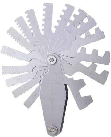 Herramienta de medición de tornillo para medición industrial, escala transparente, calibre de tornillo de 29°, calibre de rosca T, amplia aplicación