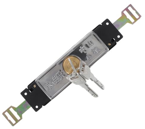 Yardenfun Serratura Per Porta Saracinesca in Ferro Con Chiave Per Garage Sicurezza Accessori Kit Attrezzatura