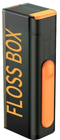 Dispenser per pick filo - scatola del filo interdentale automatico, custodia per lo stoccaggio dello stuzzichini | 3.35x1.42x1.1 pollici Strumento di pulizia dentale riutilizzabile, supporto per organ