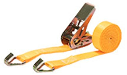 Sangle d'arrimage 2,5 cm x 16 m - Sangle d'arrimage à cliquet - Sangle d'arrimage réglable - Sangle de fixation - Tendeur de bagages - Sangle de serrage en polyester pour le transport