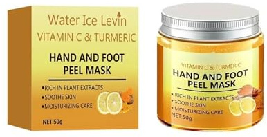 Vitamin c and turmeric wax mask for hands and feet, smoothing skin, gently cleansing hand mask, illuminating hand skin