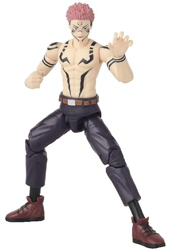 Bandai Anime Heroes – Jujutsu Kaisen – Ryomen Sukuna Uniform Version – Actionfigur 17 cm – Officiellt licensierad Jujutsu Kaisen – Sukuna artikulerad figur – Leksak från 4 år – 36988