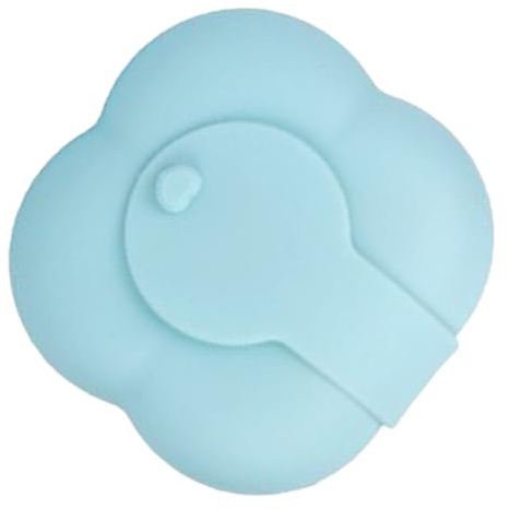 LIFKOME Tragbarer Silikon Makeup Puff Organizer Vielseitige Aufbewahrungsbox für Wattepads und Kleine Schmuckstücke Kompaktes Design für Reisen und Tägliche Schminkaufbewahrung Blau