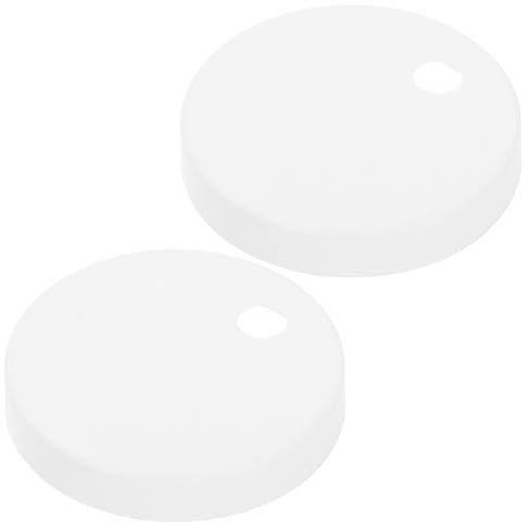 Healeved Blancs Caches-boulons 1 Paire Décoratifs en Plastique, de Toilette | Cache Boulon, 55mm, pour Salle de Bain, Couvre les Vis Disgracieuses, Finition Polie, Compatibilité