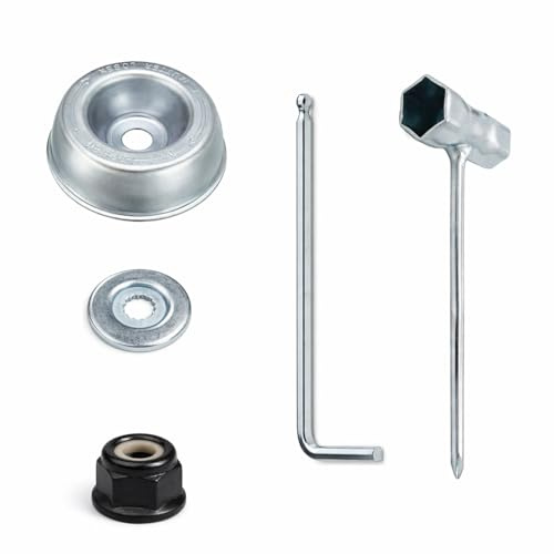 Rowglow 5pcs Tuercas Cuchilla Cabezal Desbrozadora Para Fs55 Fs66 Fs74 Fs76 Fs80 Fs86 Fs86 Fs87 Fs88 Fs90 Fs100 Fs110 Fs120 Fs130 Fs250, Adaptador Cabezal Desbrozadora(5pcs)