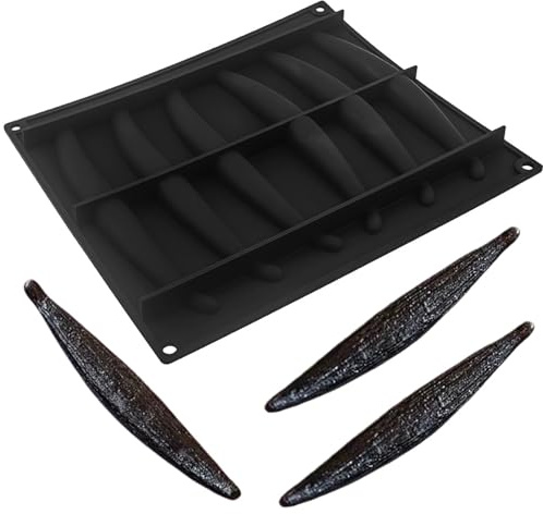 Stampo per dolci in silicone resistente al calore, di grado alimentare, modellato a forma di bacca di vaniglia, versatile per torte, mousse, candele e saponi fatti a mano