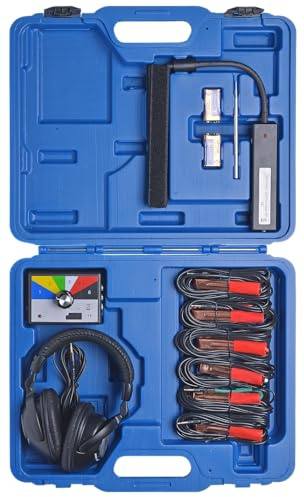 SW-Stahl S3531 Elektronisches Stethoskop - 21-tlg. Motor-Stethoskop Set | Diagnosegerät für Motor, Getriebe & Karosserie - Premium Qualität inkl. 6-Kanal Verteiler, Sensoren & Koffer