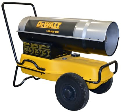 DeWalt DXH135KT 135,000 BTU Forced Air Kerosene Heater, Yellow