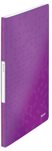 LEITZ WOW portalistino fogli fissi - 20 buste - dim. 31 x 23 cm - Viola metallizzato - 46310162