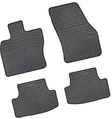 Bär-AfC SK61857 Lot de 4 Tapis de Sol en Caoutchouc pour Voiture Noir