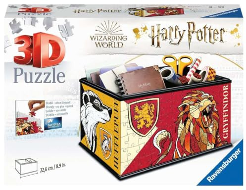 Ravensburger 3D Puzzle 11258 - Harry Potter förvaringslåda - Praktisk arrangör för Harry Potter-fans - Presentidé för vuxna och barn från 8 år