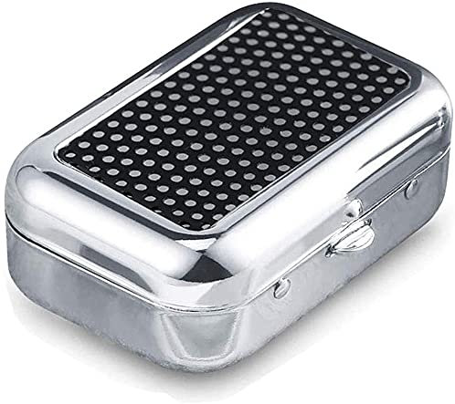 Amini Aschenbecher mit Deckel Taschen Aschenbecher für Unterwegs Taschenaschenbecher Metall Zigaretten Taschenascher Tragbarer Aschenbecher mit Schlüsselring rechteckige Dose (1PCS)