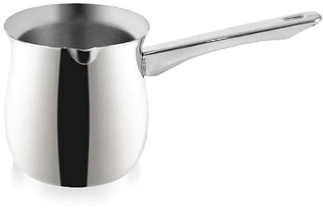 orion group Kaffeekanne Mokka-Maschine Mokkakanne Schmelztiegel für türkischen Kaffee aus Edelstahl 0,6 L