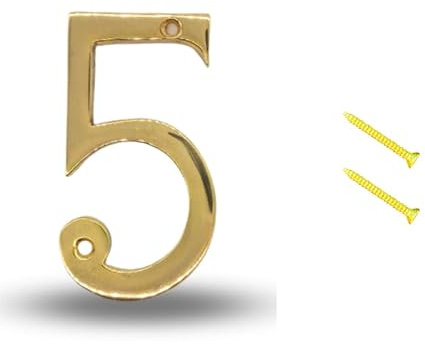 SOLID METAL BRASS HOUSE NUMBERS, Front Door Home 0 1 2 3 4 5 6 7 8 25