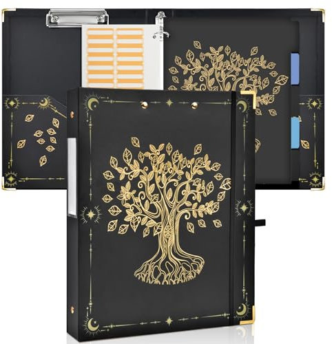 3 Ringbinder mit Klemmbrett, Binder für Männer und Frauen, Binderteiler mit Tabs, 1-Zoll-Binder für Schulsachen, Bürobedarf, Portfolio-Binder (Fortune Tree)