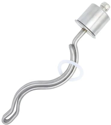 QCUXLRND 2 Tri Clamp OD64 Seamless Ripple Heater With Metal Cap 220V Electric Water Heating Element For Brewing 2.5KW/3.5KW/4.5KW/5.5KW cuicui (Color : Heater, Size : 220v 2500w)