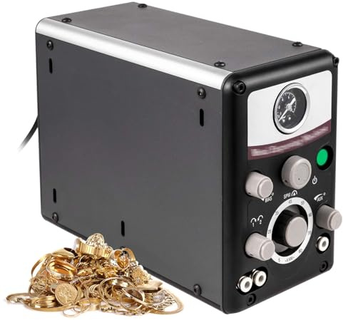 AUTUMFLATGAO Graver De Impacto De Doble Cabezal, Máquina De Grabado Neumática De Doble Cabezal De Velocidad Ajustable De 400-8000Rpm para Joyería, Manualidades Y Hierro Forjado