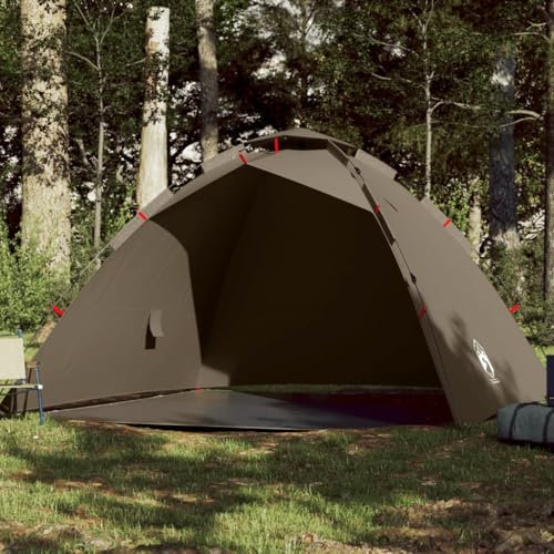 Tino Tech Angelzelt 4 Personen Outdoor Tent Gruppenzelt Winddicht Campingzelt Große Wurfzelt Trekkingzelt Ultraleicht Campingzelte im Freien 260x246x180 cm Polyester Olivgrün