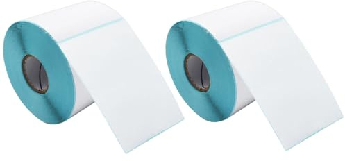 Etiquetas Térmicas Adhesivas 4x6 pulgadas (100x150mm),2 Rollo de 1000 Etiquetas, Rollos para Impresoras Térmicas para Envíos, Paquetes y Almacenaje – Compatibles con Zebra (2)
