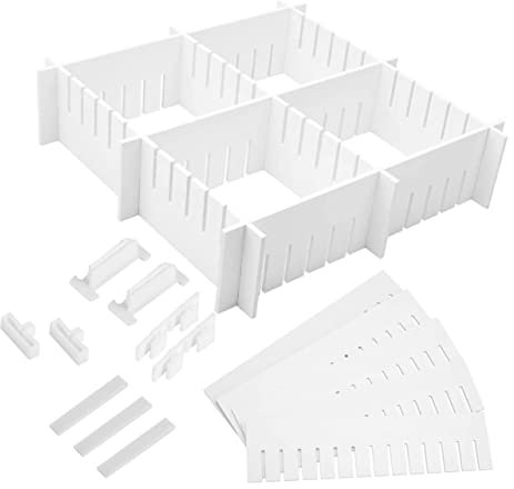 TOYANDONA 34stücke Teiliges Verstellbares Schubladentrenner Robustem Pp-material Mit Clips Multifunktionaler Ordnungssystem-organizer Für Küchen Einfache Kombination Und Montag