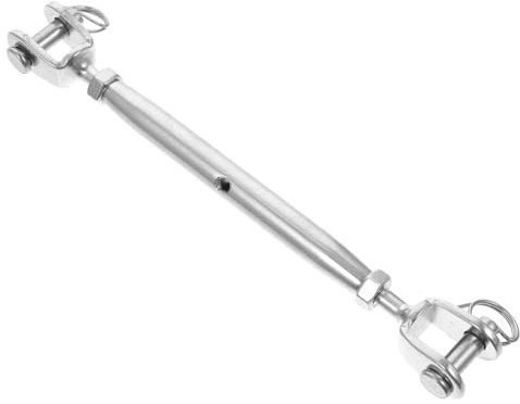 JECOMPRIS Stainless Steel M6 Closed Body Turnbuckle Screw Wire Tightener for Rigging and Wire Rope Tensioning