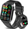 STECEi Smartwatch Uomo Donna Rispondi/Effettua Chiamate, 1.85 Orologio Smartwatch con 113 Sportivo, Impermeabil IP68 Sportivo Watch con Contapassi/Sonno/Cardiofrequenzimetro, Fitness Watch Nero