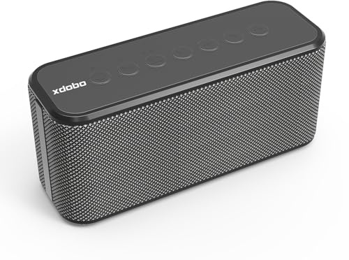 xdobo X8 Plus Haut-parleur Bluetooth portable, stéréo puissant de 80 W avec TWS, étanchéité IPX5, 12 heures d'autonomie, charge de type C, son surround à 360°, basses profondes