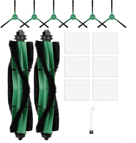 Escobillas y filtros de repuesto eficientes para Roomba Essential para modelos Vac Y0140, Y0110, Y0112, solución de limpieza completa