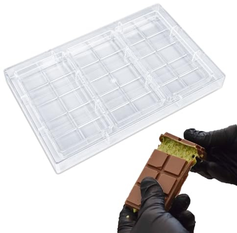 Moule à chocolat en polycarbonate pour barres protéinées, moule en polycarbonate pour barres de chocolat profondes, moule à chocolat pour bricolage, glaçons, bonbons