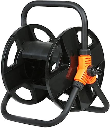 MKAK Carrello Avvolgitubo For Acqua Portatile Da 20 M, Avvolgitubo Retrattile Da Giardino Decorativo Montato A Parete/pavimento Giardino Domestico Salvaspazio