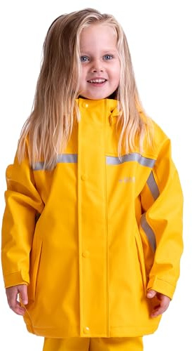 BMS Kinder Regenjacke Softskin Buddeljacke Gelb-98