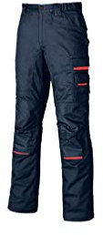 U-Power NIMBLE, pantaloni da lavoro da uomo, pantaloni cargo con elastico in vita, con tasche per ginocchiere, multitasche, tessuto confortevole, usura esterna resistente e durevole (Deep Blue-64)