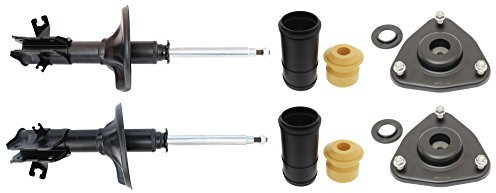MAPCO 40937 Stoßdämpfer 2 Stück mit Federbeinlager mit Staubschutzsatz VA | Kompatibel mit: MITSUBISHI CARISMA, CARISMA Stufenheck