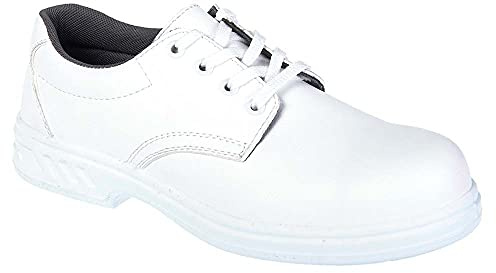 Portwest FW80 Scarpa di Sicurezza con Lacci S2 Scarpe da Lavoro, Unisex - Adulto, SRC, Bianco (Bianco WHR), 34 EU (1 UK)