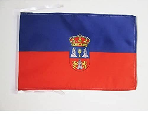 AZ FLAG Bandera Provincia de Lugo 45x30 cm Poliéster 100D Cuerdas | Uso interior y exterior Enseña española costuras dobles y bordes reforzados
