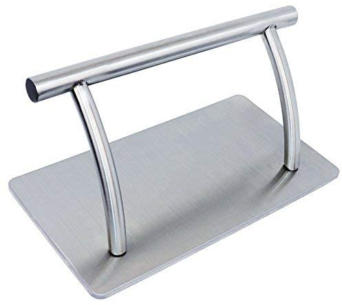 EARETAH Fußstütze, Fußstütze, Metallständer für Friseursessel, Beauty-Tattoo, 30 x 19 x 20 cm, Silber