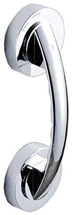 JanTeelGO Haltegriff mit Saugnapf, haltegriffe badezimmer saugnapf, Support Sicherheitsgriff Wanne Dusche Grab Puller Helping Handle für Bad, Dusche, Schrank, Mini-Kühlschrank (Silber)