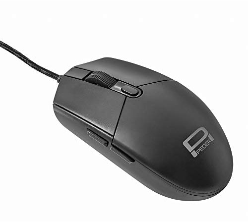 PEDEA Gaming-Maus First One 2400 DPI / optisch / 1,5m Kabellänge / 5-Tasten Design / Plug & Play, schwarz