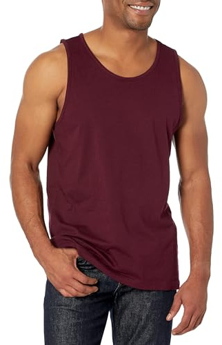 Amazon Essentials Men's Regular-Fit Vest, Burgundy, L