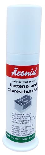 (115€/1L) 100ml Spender Äronix Auto KFZ LKW Schiff Batteriepolfett Isolator Fett Autobatterie Klemme Kontakt E-Bike Fahrrad Batteriepol 200°C Säureschutz