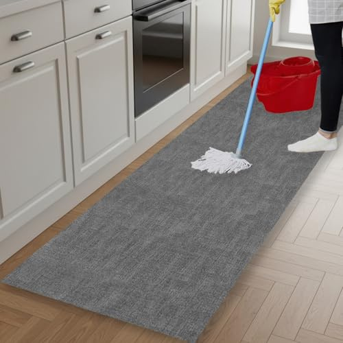 parpyon® Tappeto passatoia Cucina Lavabile Sixty - Antiscivolo aderisce Perfettamente a Terra Non Piega Si pulisce con il mocio è Antisfilo tappeti Moderno (CM60X80, 01SY)
