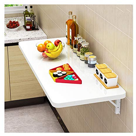 Tische Wandtisch Wand-Klapptisch Arbeitstische, Unsichtbarer Wandtisch Große Arbeitsplatte, Klappbarer Küchentisch, In Mehreren Größen Erhältlich PENGFEI (Color : White, Size : 90cmx30cm)