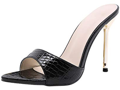 Wszbdoh Zapatos de mujer Sandalias de tacón alto Sandalias Tacón Cuadrado Sandalias Mujer Sexy Zapatillas con Tacón