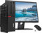 Complete set of Branded 21.5in Monitor, Quad Core i5-6500 Desktop Computer 8GB 256 SSD WiFi Windows 10 64-Bit PC Keyboard and Mouse (Renewed)