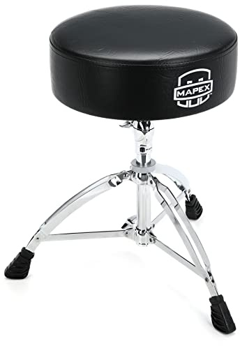 Mapex Round Top Drum Throne - Double-braced Legs